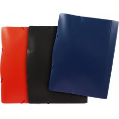 Grafoplas Archivador Fuelle PP XS con gomas Opaco rojo