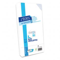 Grafoplas Bloc 50 Sobre 110X220 Bco.90G Sil.Open P