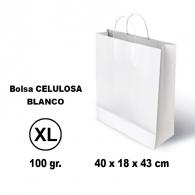GRAFOPLÁS Bolsa papel celulosa 10901 Xl 40X18X43 100G Blanco