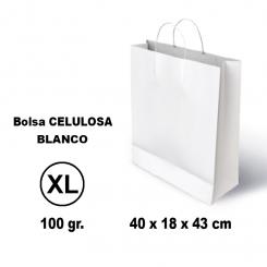 GRAFOPLÁS Bolsa papel celulosa 10901 Xl 40X18X43 100G Blanco