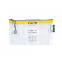 GRAFOPLÁS Bolsa Zipper Bag Check Eva Amarillo