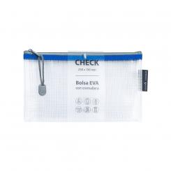 GRAFOPLÁS Bolsa Zipper Bag Check Eva Azul