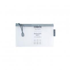 GRAFOPLÁS Bolsa Zipper Bag Check Eva Mate Blanco