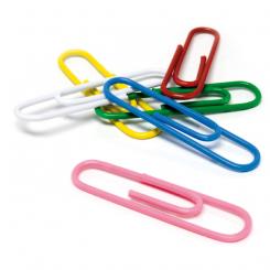 KORES Caja 100 Clips Plastificados 32mm