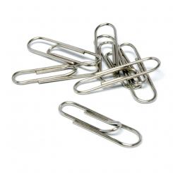 KORES Caja 100 Clips Niquel Labiados 25mm