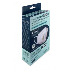 Grafoplas Caja 5 mascarillas FFP3 con válvula blanco RADEX