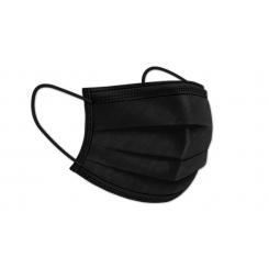 Grafoplas Caja 50 mascarillas quirúr. IIR c/gomas negro