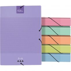 GRAFOPLÁS Caja Carpeta Proyectos papel plastificado soft Ecoproj con gomas lomo 5 Cm Kuru2 Surtido