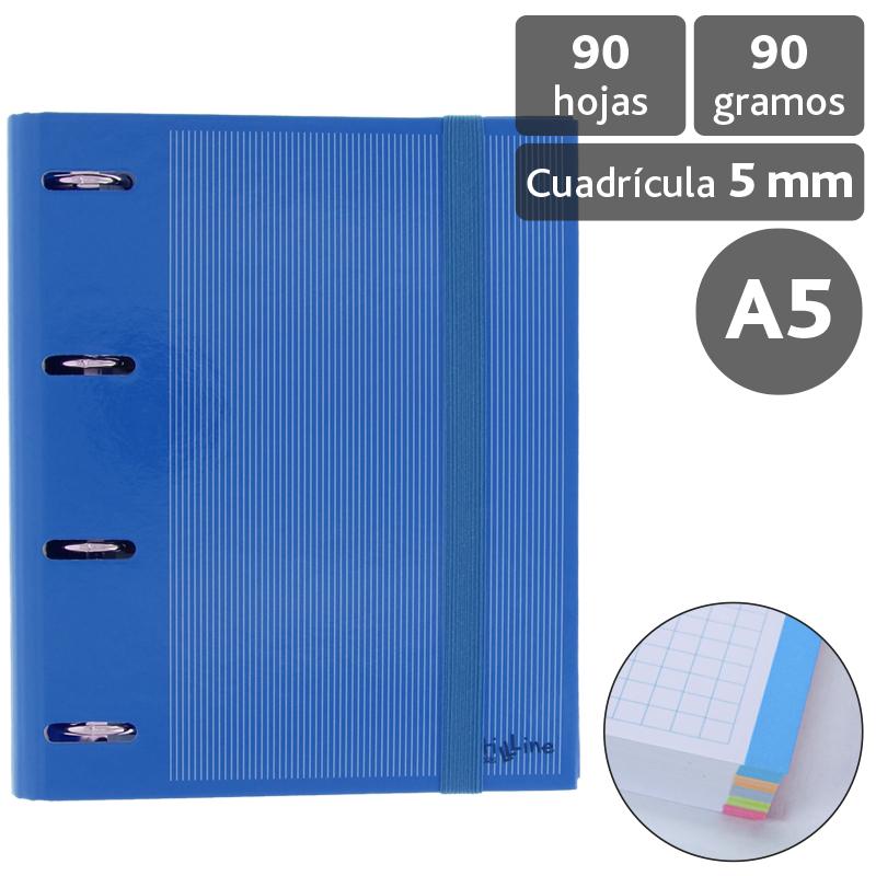 grafoplas-carpebook-4025-a5-multiline-azul