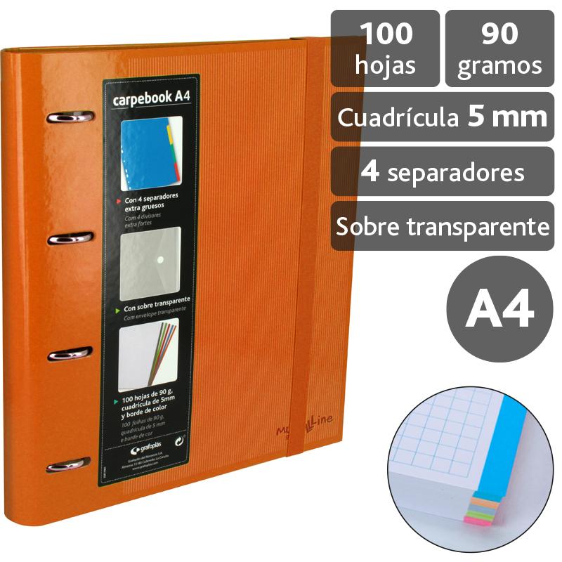 grafoplas-carpebook-4d35-a4-multiline-naranja