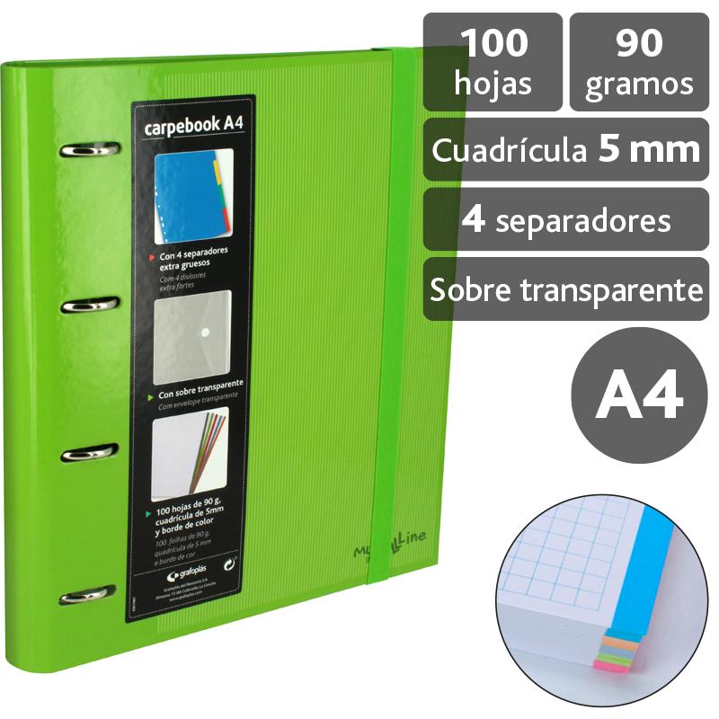 grafoplas-carpebook-4d35-a4-multiline-verde