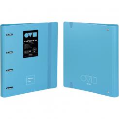 Grafoplás Carpebook Carpeta de Anillas 4D35 A4   UNEQUAL MINIMAL Azul Pastel