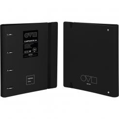 Grafoplás Carpebook Carpeta de Anillas 4D35 A4   UNEQUAL MINIMAL Negro