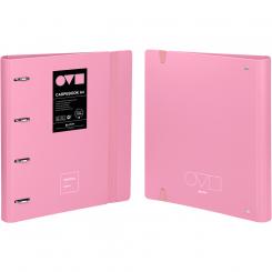 Grafoplás Carpebook Carpeta de Anillas 4D35 A4   UNEQUAL MINIMAL Rosa