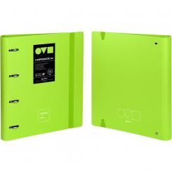 Grafoplás Carpebook Carpeta de Anillas 4D35 A4   UNEQUAL MINIMAL Verde