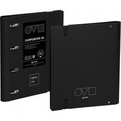 Grafoplás Carpebook Carpeta de Anillas 4O25 A5   UNEQUAL MINIMAL Negro