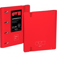 Grafoplás Carpebook Carpeta de Anillas 4O25 A5   UNEQUAL MINIMAL Rojo