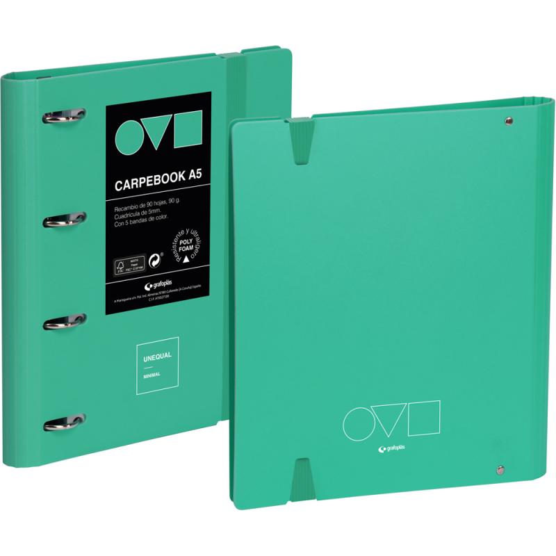 grafoplas-carpebook-carpeta-de-anillas-4o25-a5-unequal-minimal-turquesa