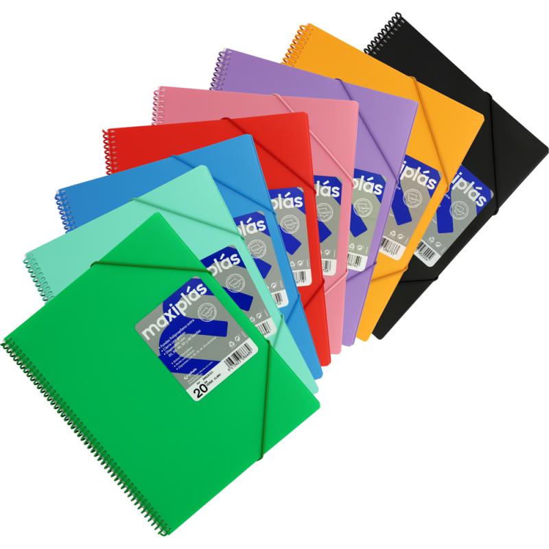 grafoplas-carpeta-20-fundas-espiral-maxiplas-opaco-surt
