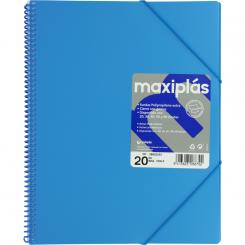 Grafoplás Carpeta 20 Fundas   Maxiplas Azul Cielo