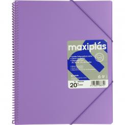 Grafoplás Carpeta 20 Fundas   Maxiplas Lavanda