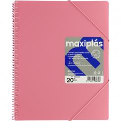 Grafoplás Carpeta 20 Fundas   Maxiplas Rosa