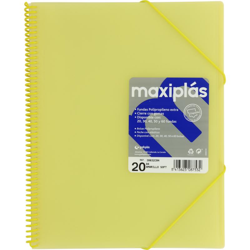 grafoplas-carpeta-20-fundas-maxiplas-translucidas-amarillo-soft