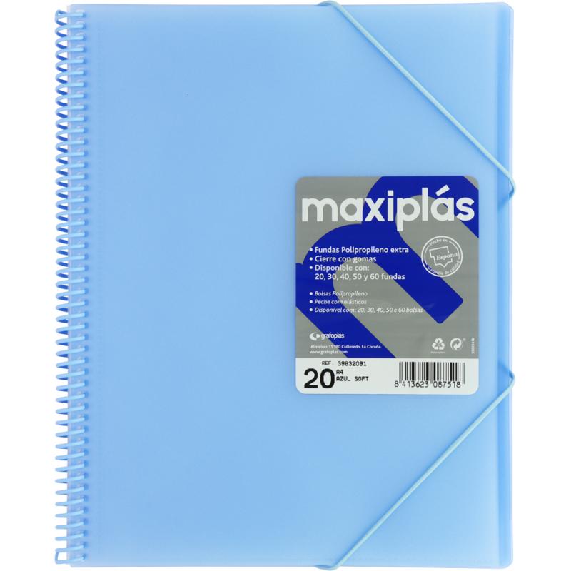 grafoplas-carpeta-20-fundas-maxiplas-translucidas-azul-soft