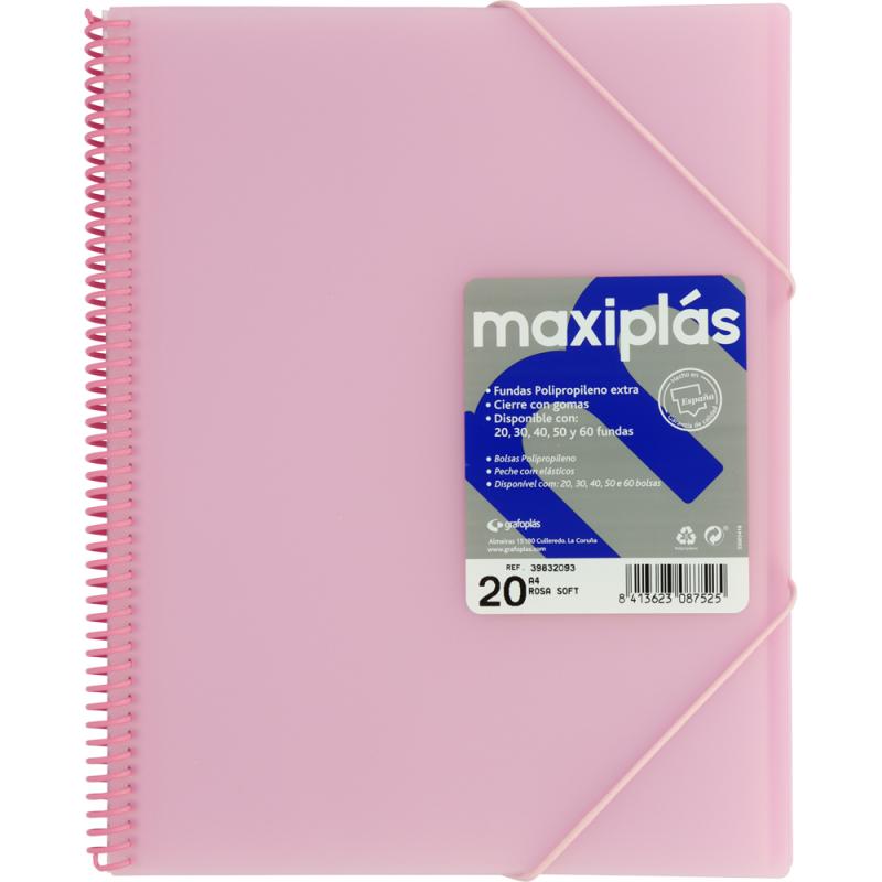 grafoplas-carpeta-20-fundas-maxiplas-translucidas-rosa-soft