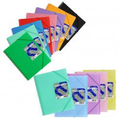 Grafoplás Carpeta 30 Fundas Maxiplas translúcidas Azul Soft