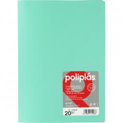 Grafoplas carpeta con fundas Poliplas 20 Fundas  Folio Mint
