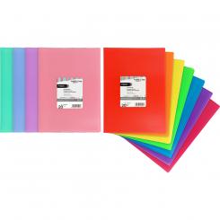 Grafoplas Carpeta con fundas Poliplas 50F Folio Multiline naranja