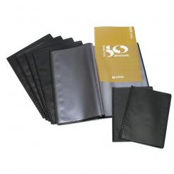 Grafoplas Carpeta con fundas soldadas FLEXIPLAS PVC Folio  40 Fundas negro