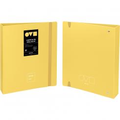 Grafoplás Carpeta de anillas 4D40 A4 UNEQUAL MINIMAL Amarillo Soft