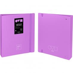 Grafoplás Carpeta de anillas 4D40 A4 UNEQUAL MINIMAL Lavanda
