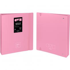 Grafoplás Carpeta de anillas 4D40 A4 UNEQUAL MINIMAL Rosa