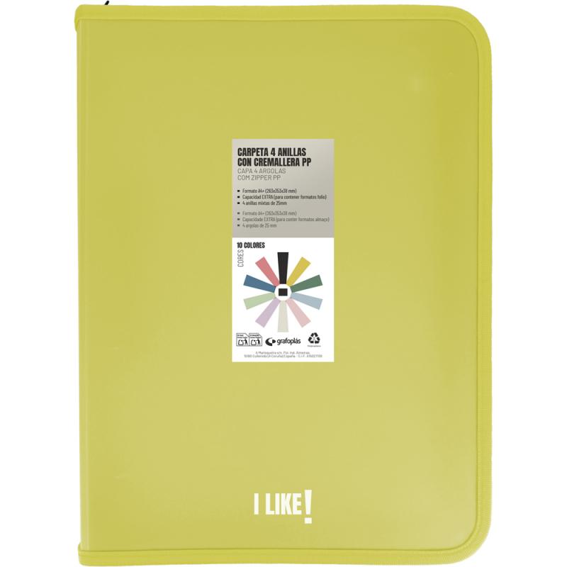 grafoplas-carpeta-de-anillas-con-cremallera-pp-4d25-a4-like3-amarilla