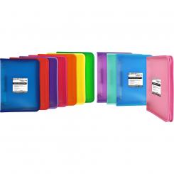 GRAFOPLÁS Carpeta de anillas con cremallera PP 4D25 A4+ Multiline Verde