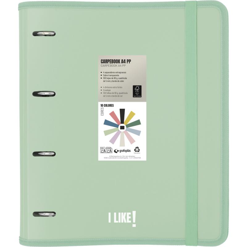 grafoplas-carpeta-de-anillas-con-recambio-carpebook-pp-a4-like3-verde-claro