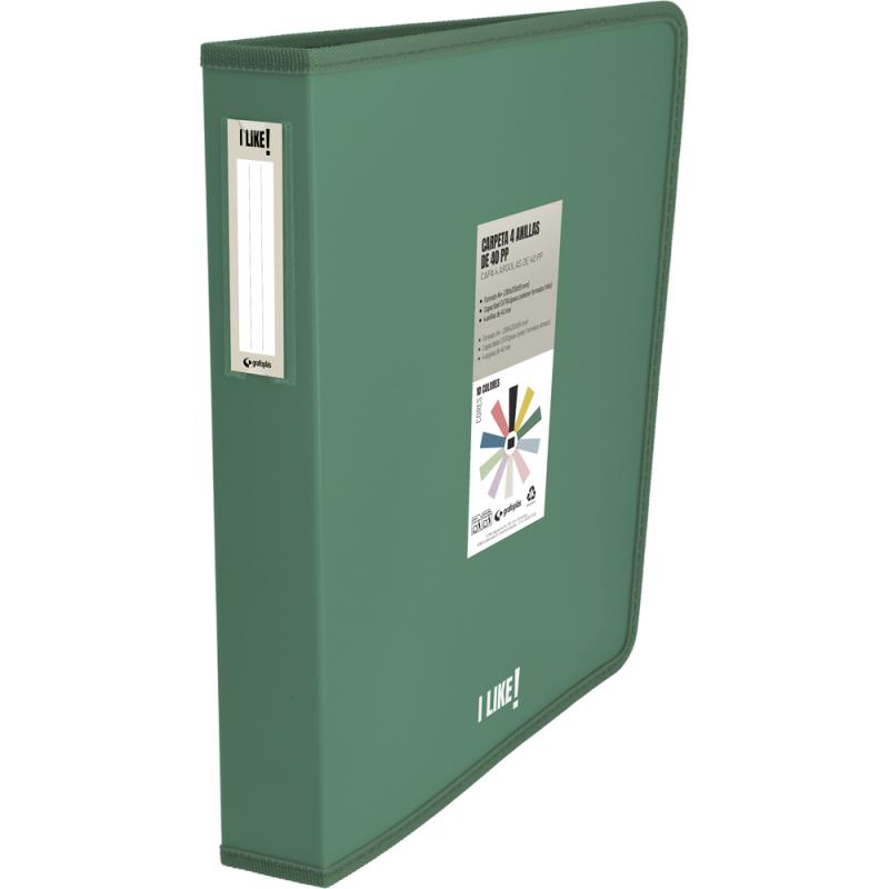 grafoplas-carpeta-de-anillas-pp-4d40-a4-like3-verde-oscuro