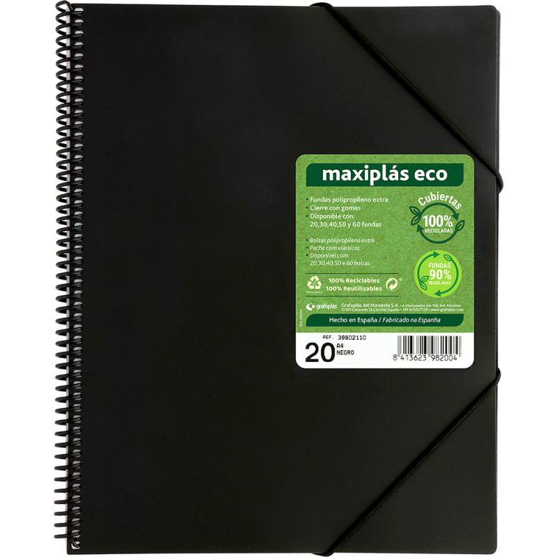 grafoplas-carpeta-de-fundas-20-fundas-maxiplas-negra-reciclada