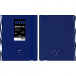 Grafoplás Carpeta de fundas MAXIPLAS 20F A4 UNEQUAL MINIMAL Azul