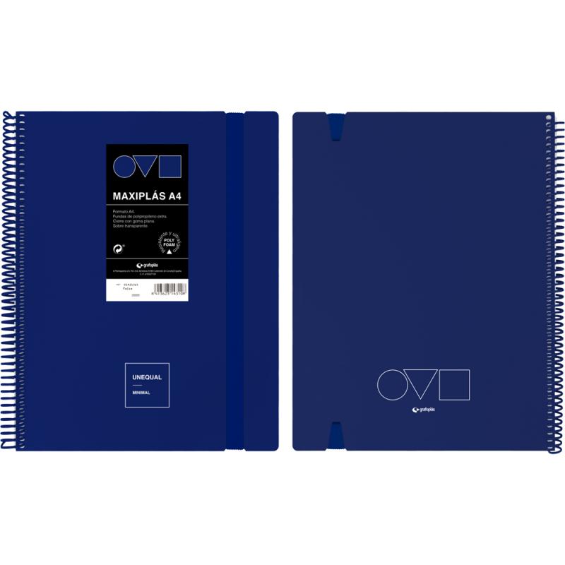 grafoplas-carpeta-de-fundas-maxiplas-20f-a4-unequal-minimal-azul