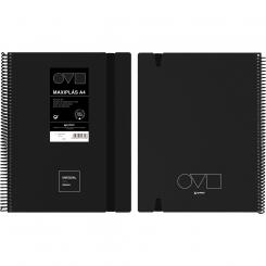 Grafoplás Carpeta de fundas MAXIPLAS 20F A4 UNEQUAL MINIMAL Negro
