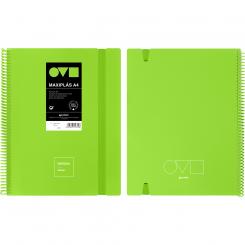 Grafoplás Carpeta de fundas MAXIPLAS 20F A4 UNEQUAL MINIMAL Verde