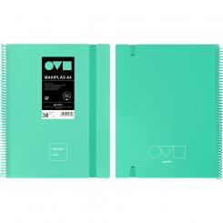 Grafoplás Carpeta de fundas MAXIPLAS 30F A4 UNEQUAL MINIMAL Mint
