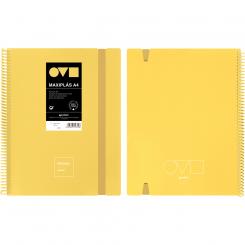 Grafoplás Carpeta de fundas MAXIPLAS 40F A4 UNEQUAL MINIMAL Amarillo Soft