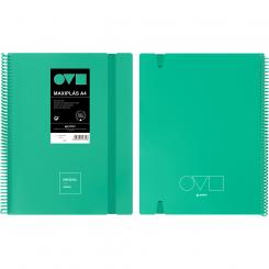 Grafoplás Carpeta de fundas MAXIPLAS 40F A4 UNEQUAL MINIMAL Turquesa