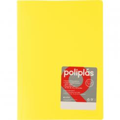 GRAFOPLÁS Carpeta de fundas POLIPLAS 30 Fundas  DIN-A4 Amarillo