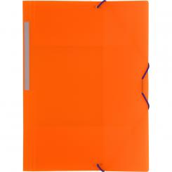 Grafoplas Carpeta de gomas COLORGRAF 3 Solapas Gomas naranja